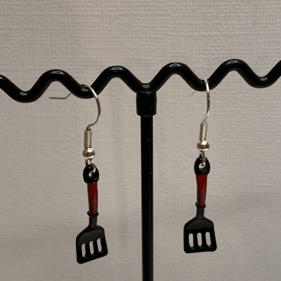 Spatula Earring, Cooking Earring, Chef Earring, Funny Food Earring, Gift Idea - Picture 3 of 4